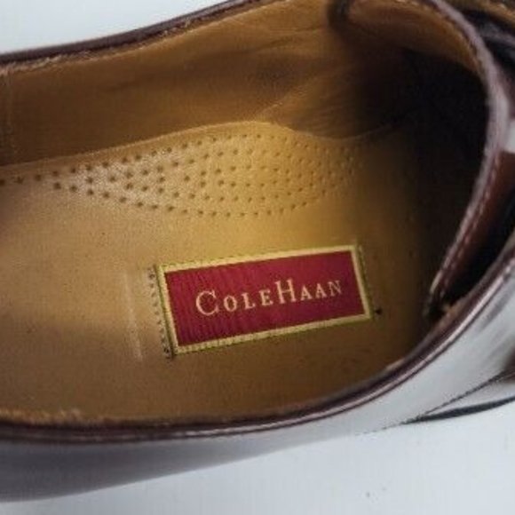 Cole Haan Shoes Men\'s 9 D Brown Derby Blucher Lace Up Split Toe Dress‎ Oxfords main image 5